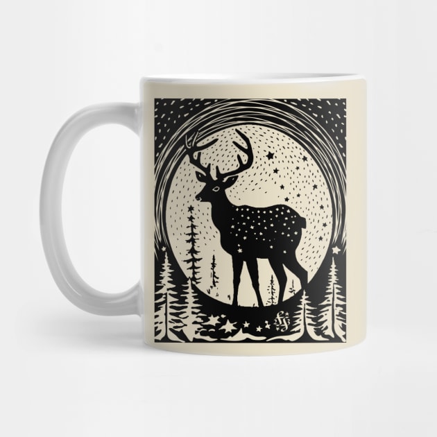 STAG with Moon & Stars by  FayeFamiliar by FayeFamiliar